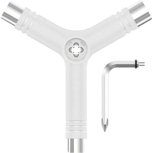 Skate Tool Tool Skate Attrezzo Skate Chiave per Skateboard Accessori Skate Skateboard Tool Skateboard Longboard Ruote Y Tool Skate Chiave Skate Chiave Multifunzione Skateboard Pocket Wrench