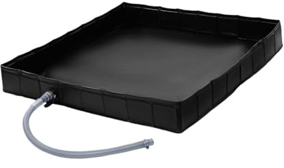F Fityle Foldable Shower Base Camping Shower Tray Waterproof Tent RV with Drain Equipment Tent Floor Base Portable Tent Shower Base