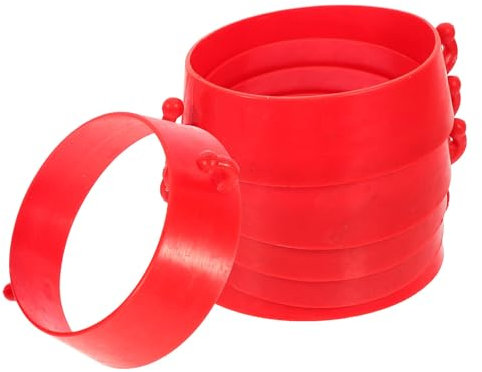 Gatuida Traffic Cone Collar: 6pcs Traffic Cones and Chain Road Cone Collar Plastic Traffic Cone Chain Connector for Construction Cones Chain Kit