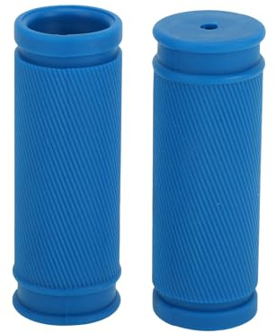 TUCKBOLD Bike Handlebar Grips Covers 85mm Long Soft Blue | Mountain Bike End Grips Protector, 1 Pair