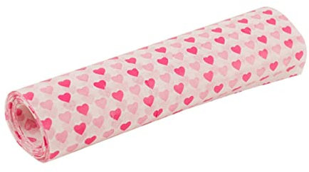 HOLIDYOYO Papier Sulfurisé Résistant à L'huile 23 x 33 Cm Papier D'emballage Alimentaire 100 Feuilles Motifs Macaron Et Cœur Pâtisserie Maison Snack Restaurant