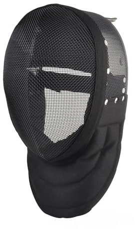 HXYhydrypd 350N Fechtmaske, Fechttrainermaske, Fechtschutzausrüstung zum Schutz Des Gesichts – Fechthelm mit Herausnehmbarem Futter(L)