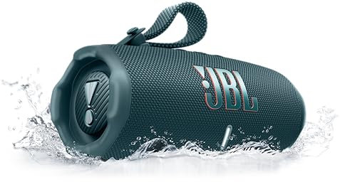 JBL Charge 6, Altavoz Bluetooth portátil inalámbrico, 28h de batería, Resistencia al Agua IP68, a Prueba de Polvo y caídas, Sonido Pro con AI Sound Boost, Compatible con Auracast, Azul