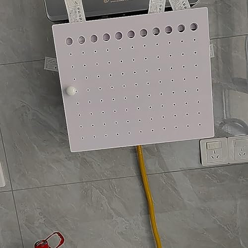 Boiler Valve Pipe Shield - Wall-Mounted Decorative Cover for Gas Water Heater, Easy Installation Magnetic Door Stopper, Snap-On Design (30 x 35 x 17 cm)