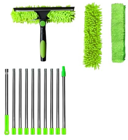 Asta Di Giunzione Estensibile Da 100 Cm A 420 Cm, Raschietto For Pavimenti, Tergicristallo For La Pulizia Dei Vetri, Raschietto For Vetri, Tergicristallo For La Pulizia Dei Vetri, Strumenti For La Pul