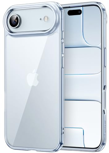JETech Hülle für iPhone Air, Anti-Vergilbung, Blau | Stoßschutz, Kratzfeste Harte PC-Rückseite, Robuster Transparenter TPU-Rahmen
