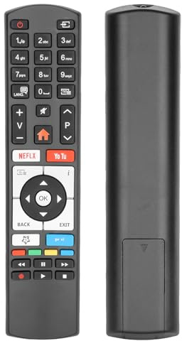 Fjärrkontroll kompatibel med Telefunken Ednwood Smart TV 32DTH531 40DTF531 49DTU652 55DTU652 ersättningsstyrenhet med Netflix Youtube PrimeVideo-knappar, ingen programmering krävs