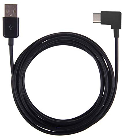 Cablecc Câble USB 3.1 de type C USB-C vers USB 2.0 coudé à 90° pour tablette et téléphone portable 200 cm