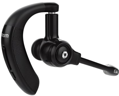 Snom A150 Micro Headset (HD-Audio, DECT mit großer Reichweite bis zu 50 m, ultraleichtes Design, Benachrichtigungs- und Statusanzeige, bis zu 6/35 Stunden Gespräch / Standby), 00004388