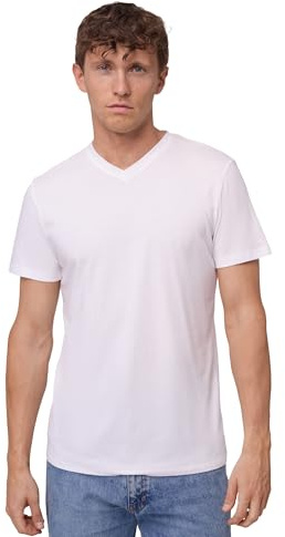 DANISH ENDURANCE Camisetas Cuello en V Hombre Algodón, Pack de 1 a 4