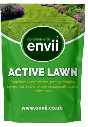Envii Active Lawn – Rasen Lehm bodenverbesserer & Garten boden aktivator, verbessert die Belüftung und die Gesundheit des Rasens (reicht für bis zu 40 m²)