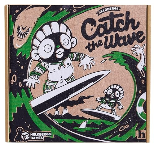 Heldbergs Catch The Wave – Stylisches Surfer-Memo-Kartenspiel mit Urlaubs-Feeling für 2-4 Spieler ab 8 Jahren – Perfekt für Wellen-Fans