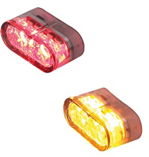 HIGHSIDER Motorrad 3in1 LED Blinker Brems- / Rücklicht Little Star-MX Pro Modul, E-geprüft (2er-Pack)