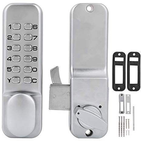 Serrure de Porte Coulissante en Verre Serrure à Combinaison Mécanique à 1 11 Chiffres Accès sans clé pour Porte Coulissante Cuisine Bureau Balcon Serrure à Code Mécanique
