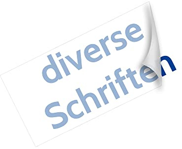 Wunschtextaufkleber selbst gestalten personalisiert | Sticker, Geschenk, Motiv, 10 bis 130cm