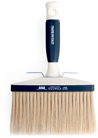 PENNELLIFICIO 2000 | Pennello Plafone, Con Manico in Plastica, Pennello Pittura, per Muri Interni ed Esterni, 6.5x16 cm - Made in Italy