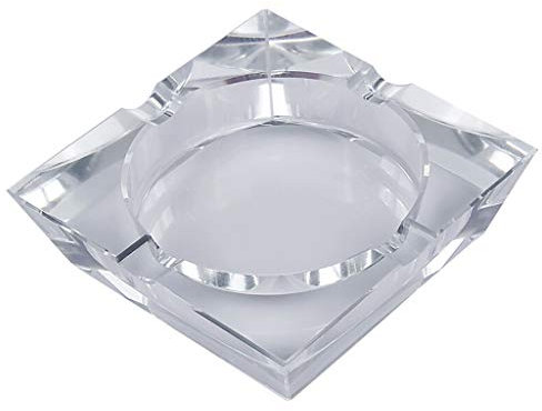 NZPOST Aschenbecher für Zigaretten, Kristallglas, Zigarrenaschenbecher, Persönlichkeits-Aschenbecher, kreativer Geschenk-Aschenbecher für Zuhause, Büro, Café, Garten, Terrasse