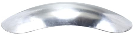 WNDUOKXH Parafango corto universale argento non verniciato, facile da installare, moto con stile, parafango per moto, lega di alluminio resistente