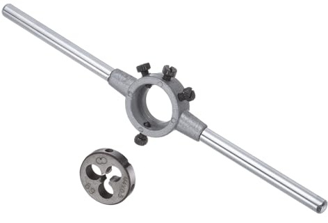 CoCud Juego de Mango de Terraja Terraja de Rosca M4x0.5 para 20mm OD/Juego de Llaves para Terrajas M3.5-M6 - (Aplicaciones: para Reparación de Roscas) 1 Juego