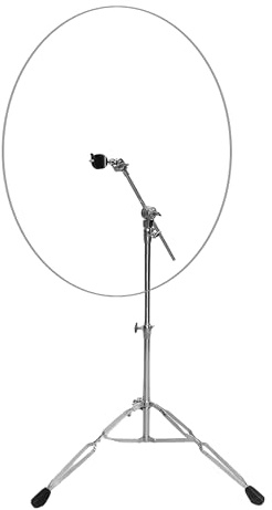Drum Shield, 22 inch - 4 Pack Crystal Clear Acrylic Drum Kit Baffle, drum cage, Muffles Live Recording Standard Mounting on Cymbal Stand, Performance Sound Shield (22 inch - 4 Pack)