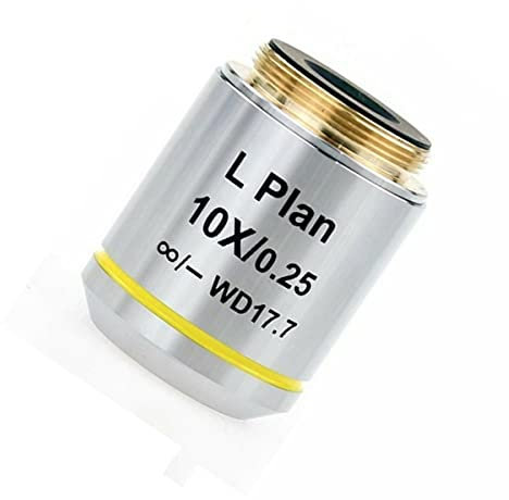 Mikroskop Mikroskop Infinity Plan Objektiv Langer Arbeitsabstand Infinity Plan Objektiv 2,5X 5X 10X 20X 50X 100X Metallurgisches Mikroskop Zubehörteile Linse(10X)