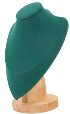 VALICLUD Soporte Para Collares De Bambú y Franela Organizador De Joyas Resistente y Estable Expositor Elegante Para Cadenas y Colgantes Para Regalos y Decoración De Mujer