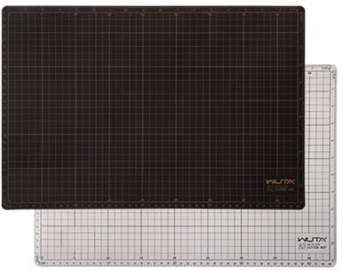 WUTA Schneidematte Selbstheilend, Doppelseitig Bastelunterlage Schnittfest, Professionelle A3 Leder Bastelunterlage（45 * 30 * 0.28cm）
