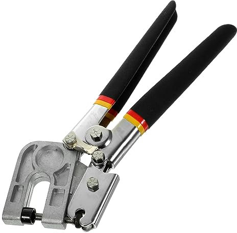 Uonlytech Stahl Crimpzange Mit Stanzverschluss Einhand-kielbefestigungszange Metallzange Für Trockenbauwände Zum Befestigen Von Blechprofilen Und Ständern Ergonomisches Design Mit Rutschfest