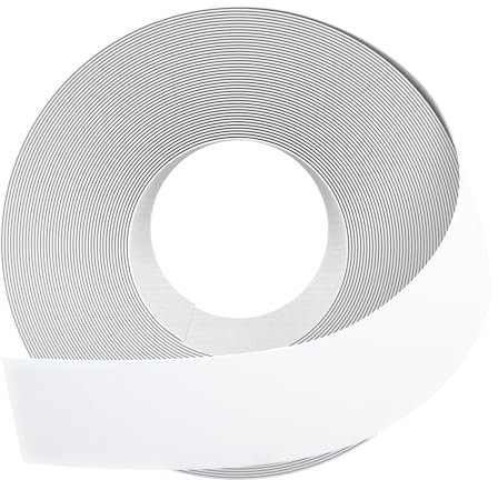 GSCIT Club White Melamine Edge Banding, 1 1/2 inch x 25ft Edge Banding with Hot Melt Adhesive Pre-glued Cabinet Edge Banding Flexible White Veneer Edging for Plywood