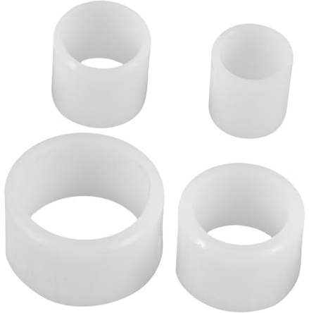 DECOMELODY Juego de Adaptador Grosor de 13-20mm de Muela Abrasiva de Plástico Blanco Mejora la Eficiencia y Compatibilidad para Carpintería y Metalurgia