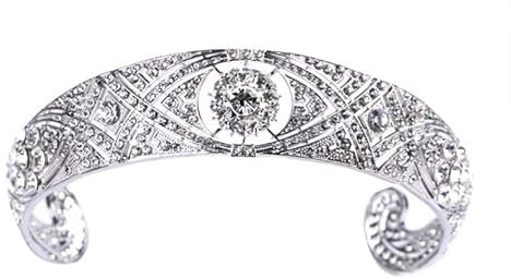 XDAWQP Diamant-Tiara, Luxus-österreichischen Strass Meghan Prinzessin Krone Kristall Braut Tiara Krone Krone für Frauen Hochzeit Haarschmuck Schmuck