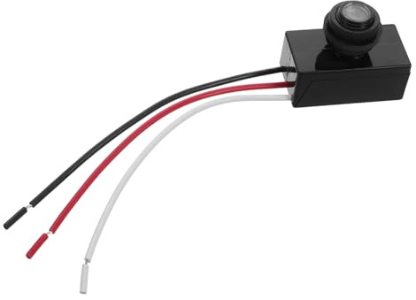 HONITANO Automatischer Dämmerungsschalter Dc mit Fotoelektrischem Lichtsensor für Außenbeleuchtung Überlastschutz Lichtschalter für Straßen Gartenlampen Tageslichtgesteuert