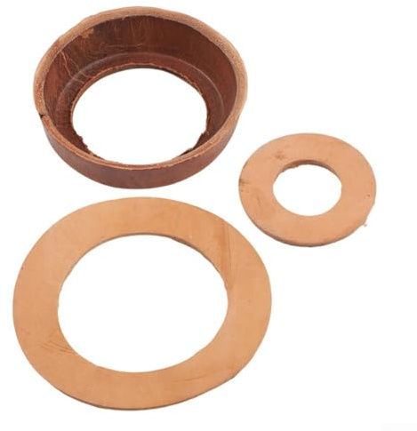 babominimer Piston de rechange avec manchette en cuir et joint d'étanchéité pour pompes manuelles de type 75, avec rondelles en cuir de vachette, compatible avec pompe à poignée modèle 75, pour jardin