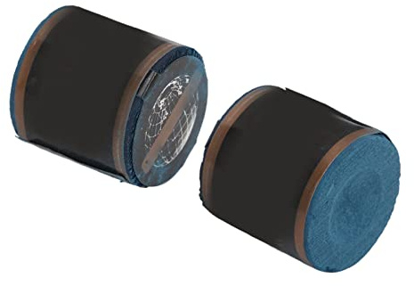 Naroote Cylindre de Craie de Billard 2 Pièces, Forte Adhérence pour des Frappes Précises et Un Contrôle de la Rotation au Billard, Diamètre 2.5cm (Blue)
