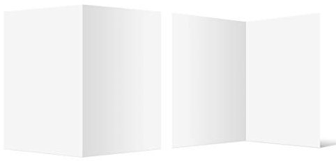 50 Blanko Klappkarten hoch DIN A6 148 x 105 mm Bilderdruckpapier matt 300 g/qm Set Papier wählbar
