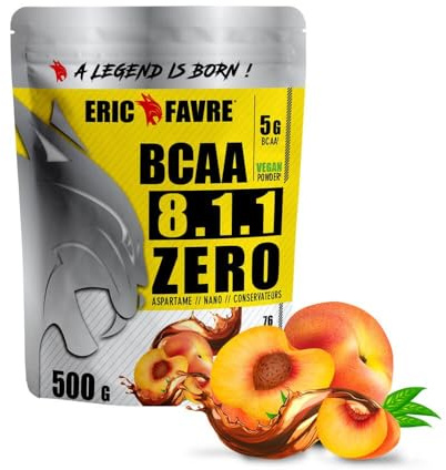 Eric Favre BCAA 8.1.1 Zéro Vegan thé pêche 500gr