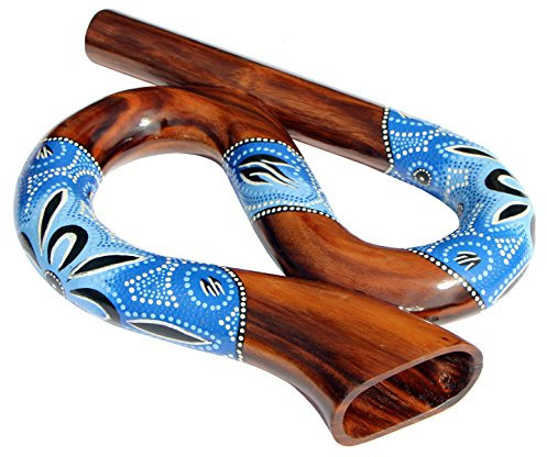 Rund Reise Didgeridoo Horn Travel Didge Did104 blau