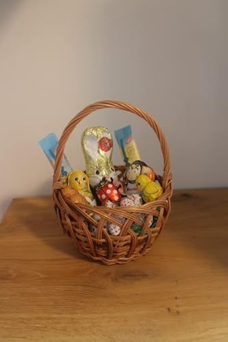 Marcus Handgeflochtener Osterkorb als Geschenk Kinderkorb Einkaufskorb Weidenkorb Pilzkorb Autokorb Präsentkorb Tragekorb Geschenkkorb