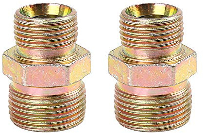X AUTOHAUX Adaptador De Manguera De Aire M18x1,5mm A M22x1,5mm 2Pcs | Uso En Tuberías De Aire, Combustible Y Agua, Material Resistente, Adaptación, Unión, Reducción