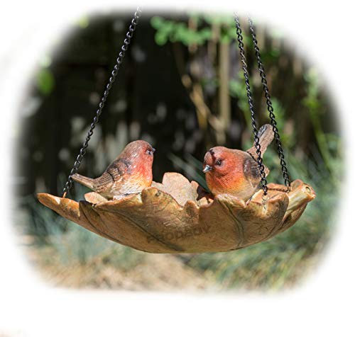 ProdBuy Home Hanging Robins Leaf Shaped Bird Feeder