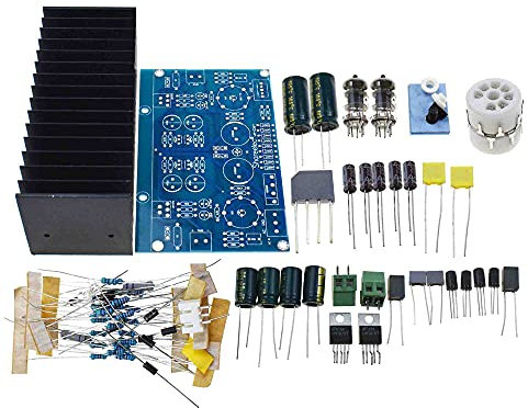 Reland Sun Placa de Amplificador de Tubo de Vacío HIFI, Válvula Electrónica 6J1+LM1875, AC18V Kit de Bricolaje y Producto Terminado