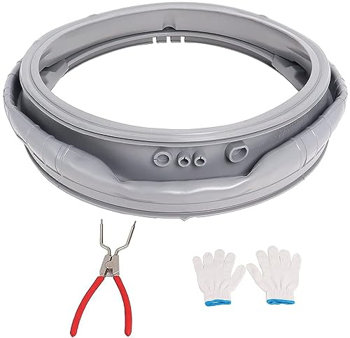 MDS47123619 WM3270CW WM3500CW/00 WM3700HVA/00 Door Gasket Compatibile with LG Front-Load Washing Machines, WM3270CW/00 Door Boot Seal with 383EER4001A Washer Spring Expansion Removal Tool