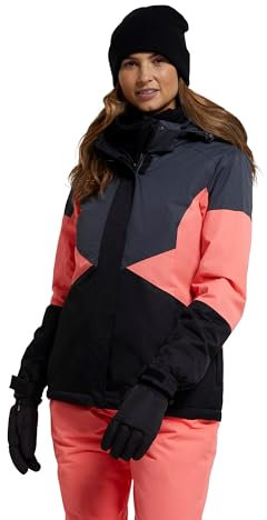 Mountain Warehouse Moon Damen-Skijacke - Schneedicht, Mikrofaser-Isolierung, winddichte Winterjacke, warm, verstellbare Kapuze - Ski-Bekleidung für den Snowboard-Urlaub Rosa Diva 44