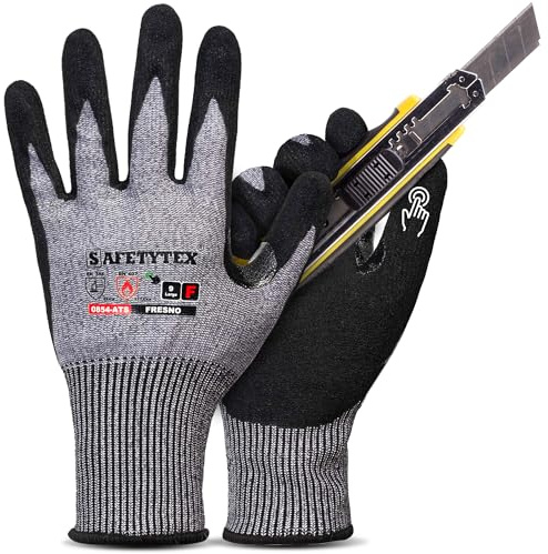 Safetytex Schnittschutzhandschuhe Level F Nitrilschaum (Gr.8, 1 Paar)