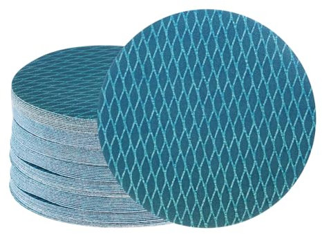 HARFINGTON 70 discos de lijado en forma de diamante de 6 pulgadas, grano 400, gancho y bucle, discos de acabado automotriz, almohadillas de papel de lija para lijadora orbital aleatoria