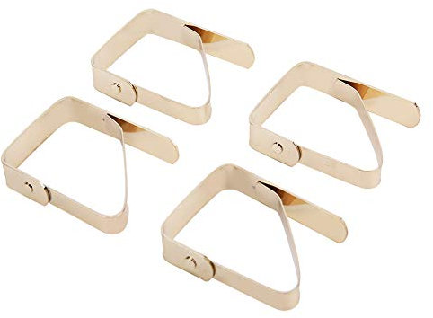 Tischdeckenklammern, Edelstahl-Halterungsklammern, rutschfeste Tischdeckenklammern, Geeignet für Tischstärken von Weniger Als 3 cm