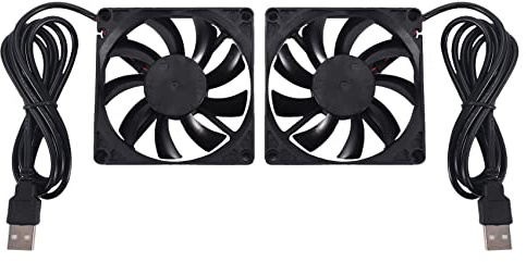 Persistence 80MM 5V USB Ventilateur 80Mm 8Cm 8015 Brushless DC Ventilateur de Refroidissement PC Ordinateur Routeur BoîTier Ventilateur Refroidisseur 2 PièCes SéRies