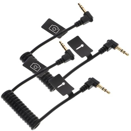 ERINGOGO 2stücke Trs-trrs-adapterkabel Spiral-audiokabel Für Smartphones Dslrs Audioverlängerungslösung Zubehör Für Audiogeräte