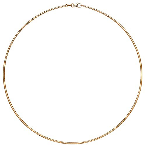1,8mm Halsreif Reif Collier 14Kt 585 Gold Rotgold 45cm Halskette Halsschmuck