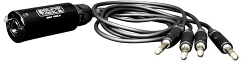 SoundTools CAT Tails TRS – 4 Channel Male 1/4 inch to RJ45 Adapter – Analog Audio Over CAT5e/6/7 – Neutrik Connectors–Mogami AES3 Grade Cable – Durable Aluminum Housing for Stage, Studio & Live Sound
